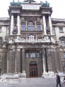 Blick auf die Hofburg in Wien